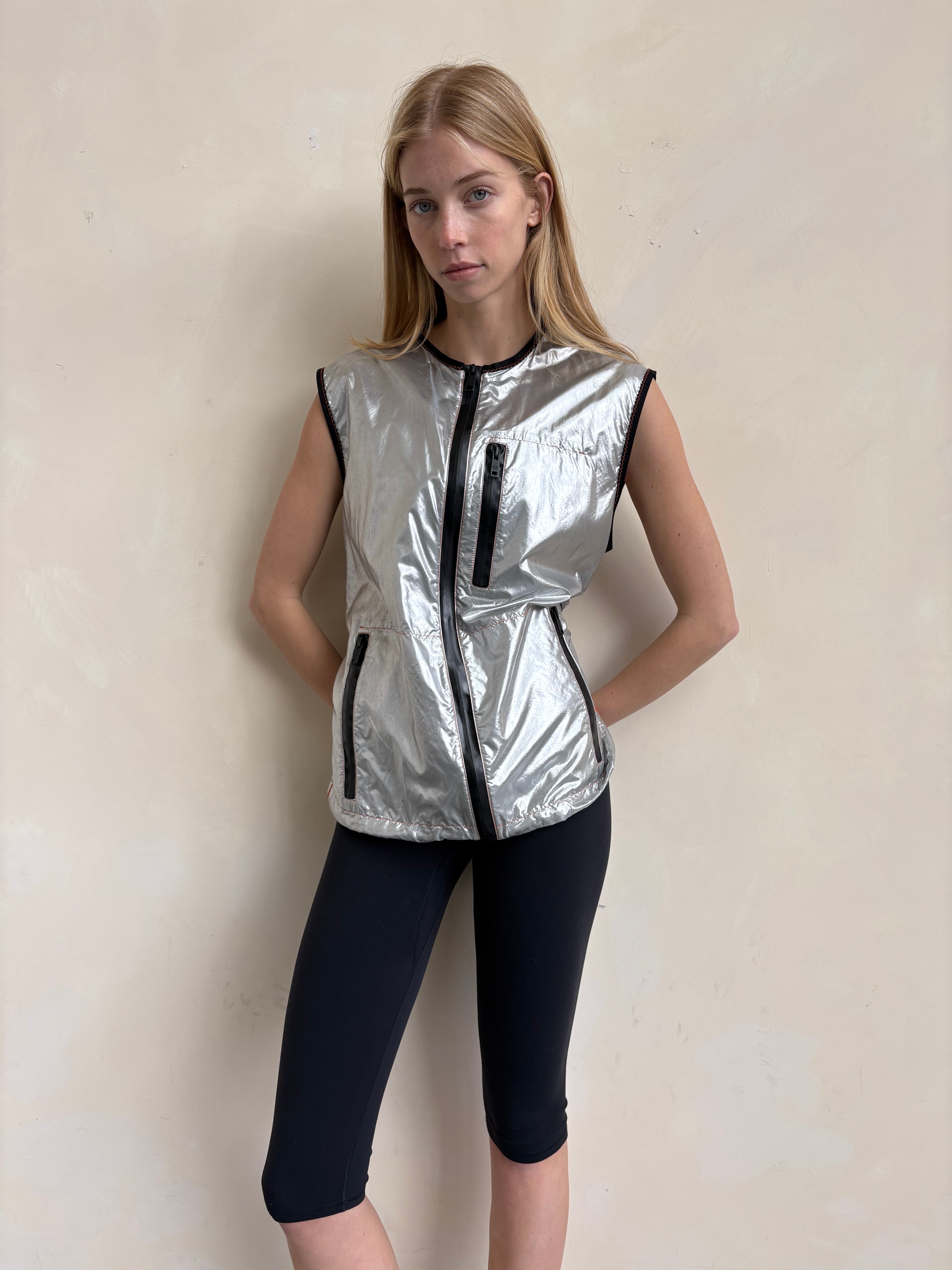 Silver vest