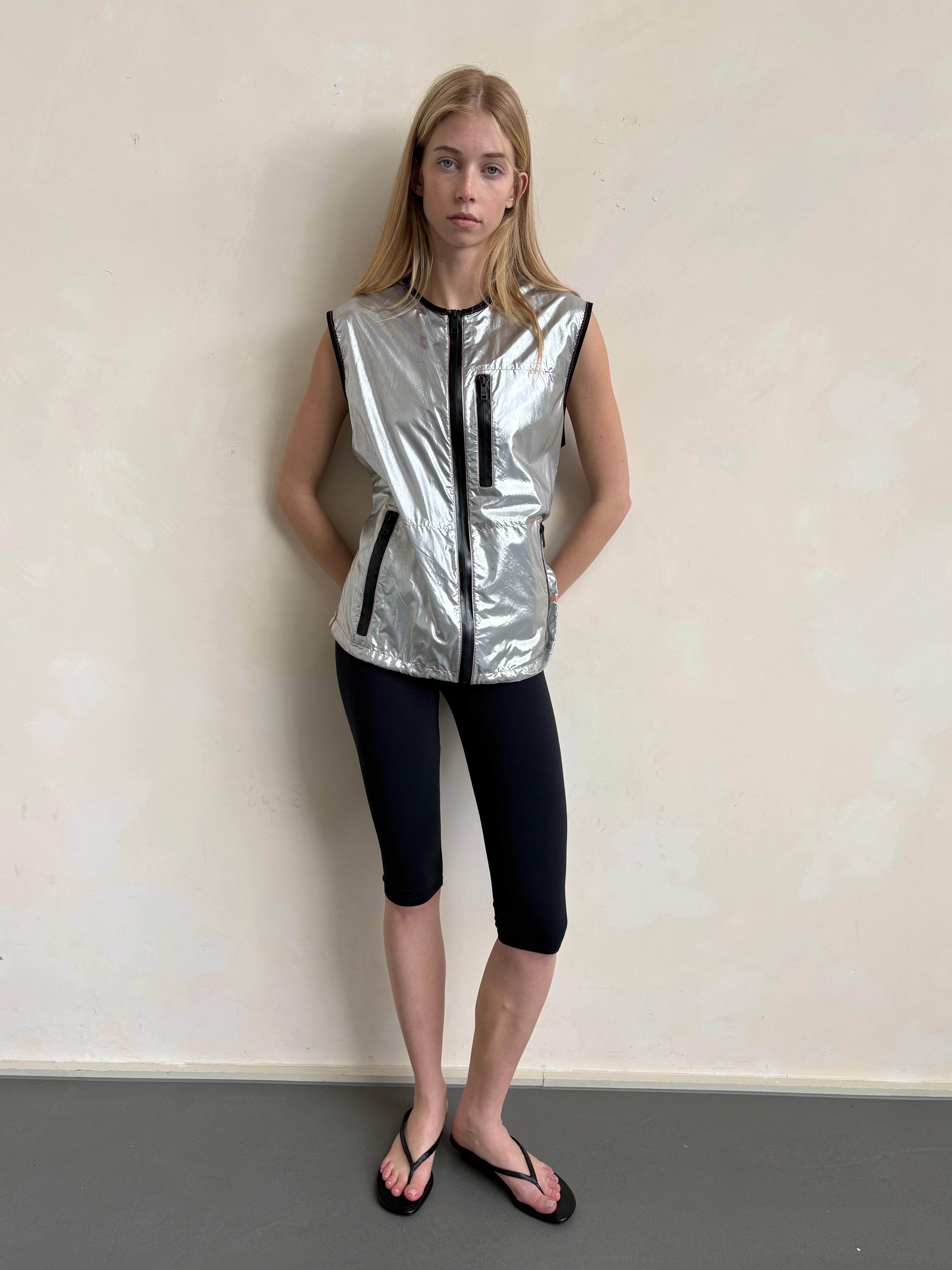 Silver vest