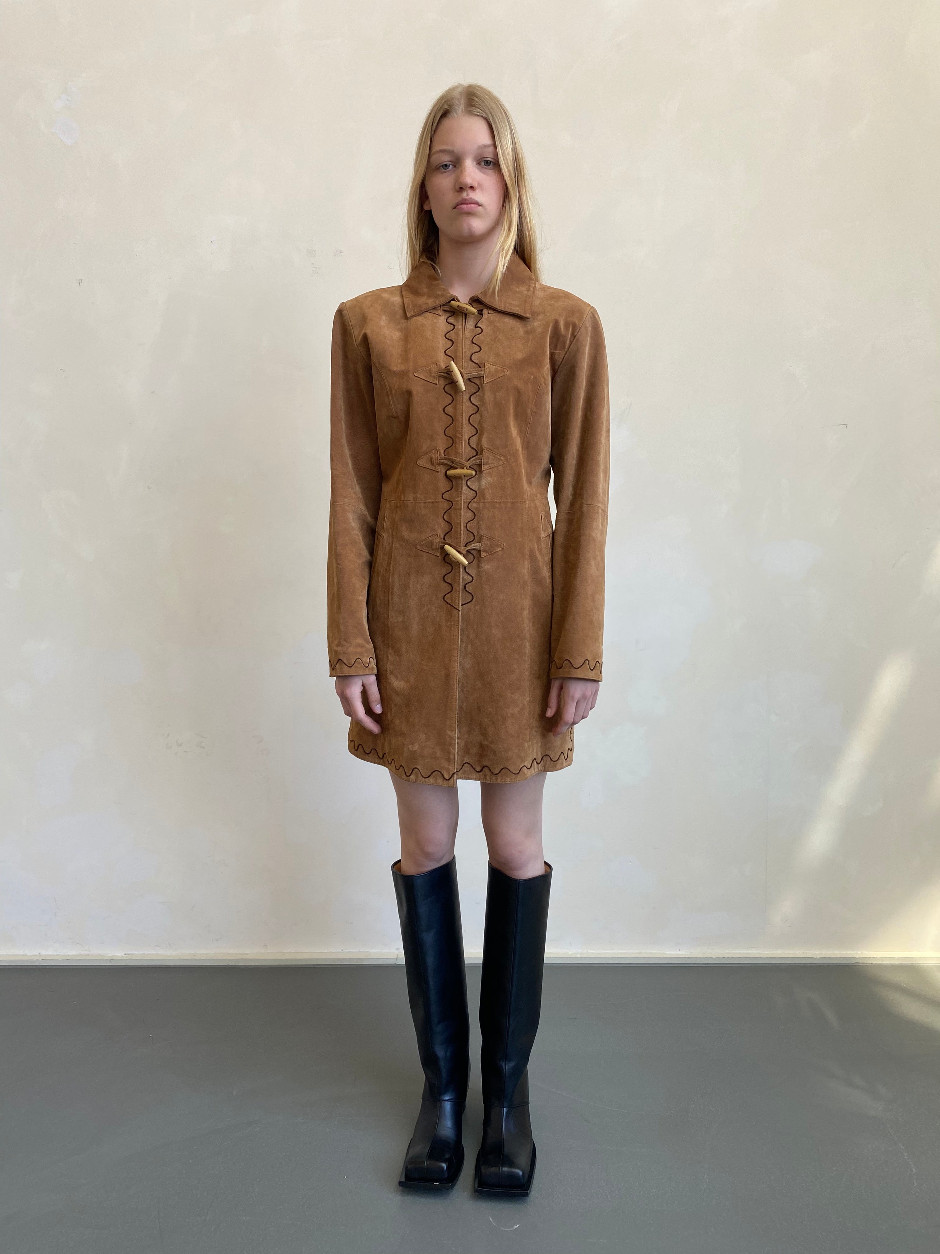 Suede Dress with cords