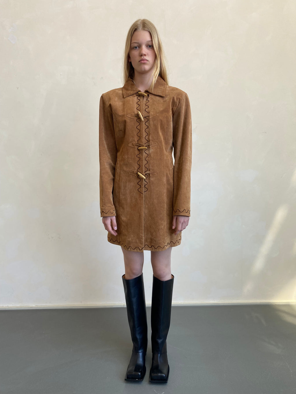 Suede Dress with cords