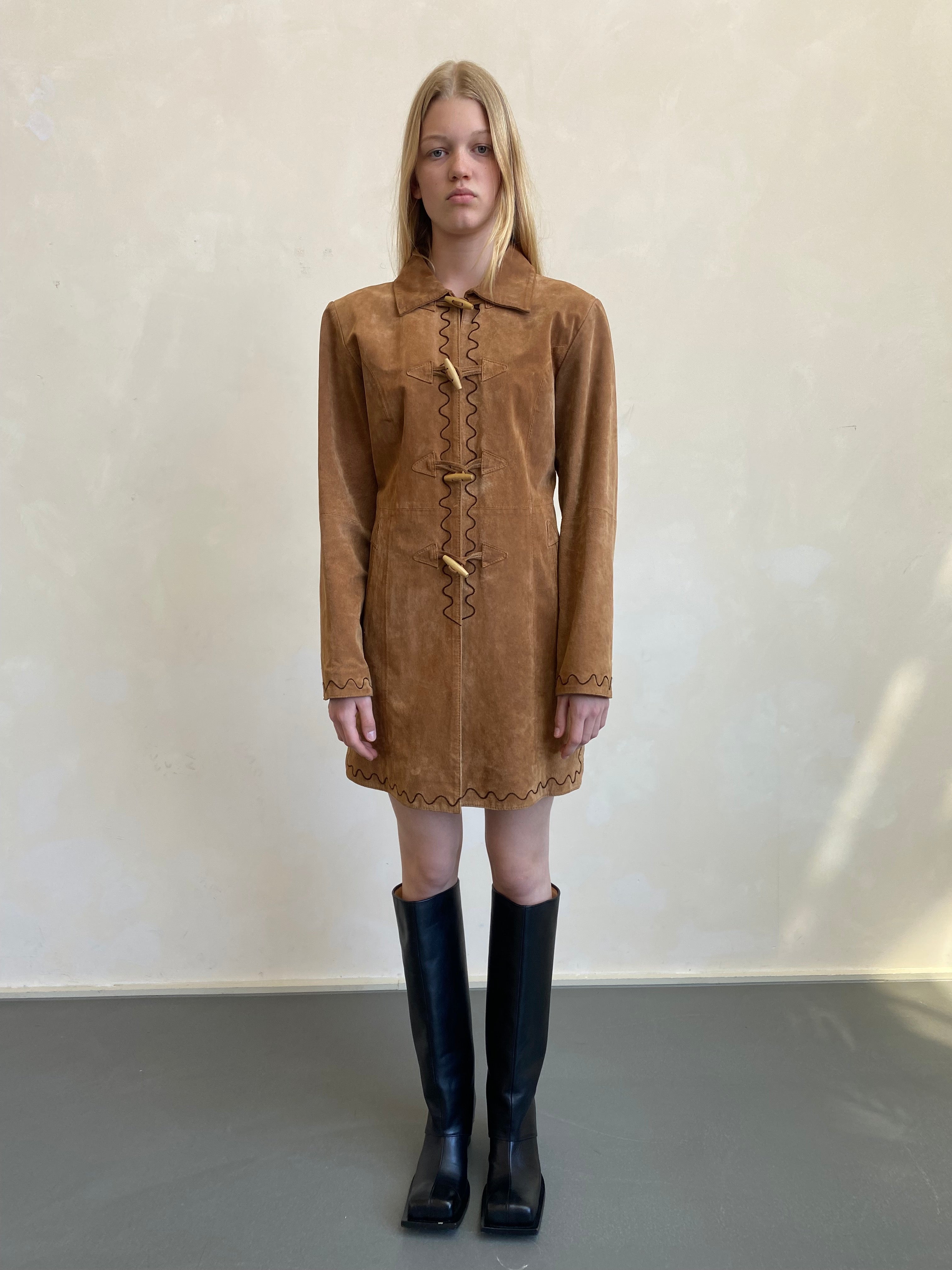 Suede Dress with cords