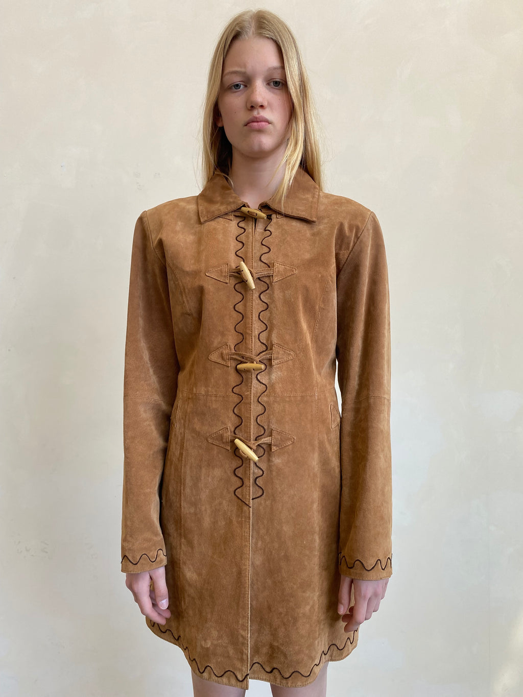 Suede Dress with cords