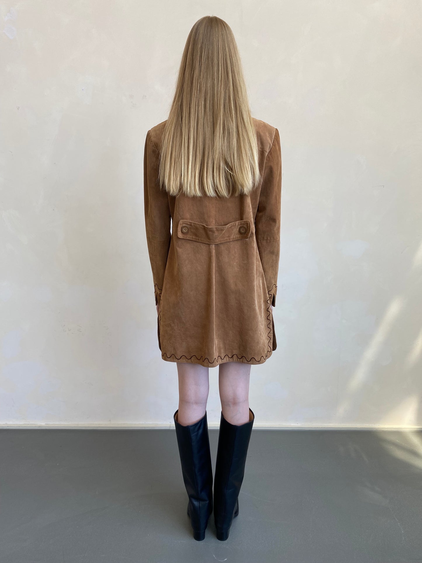 Suede Dress with cords