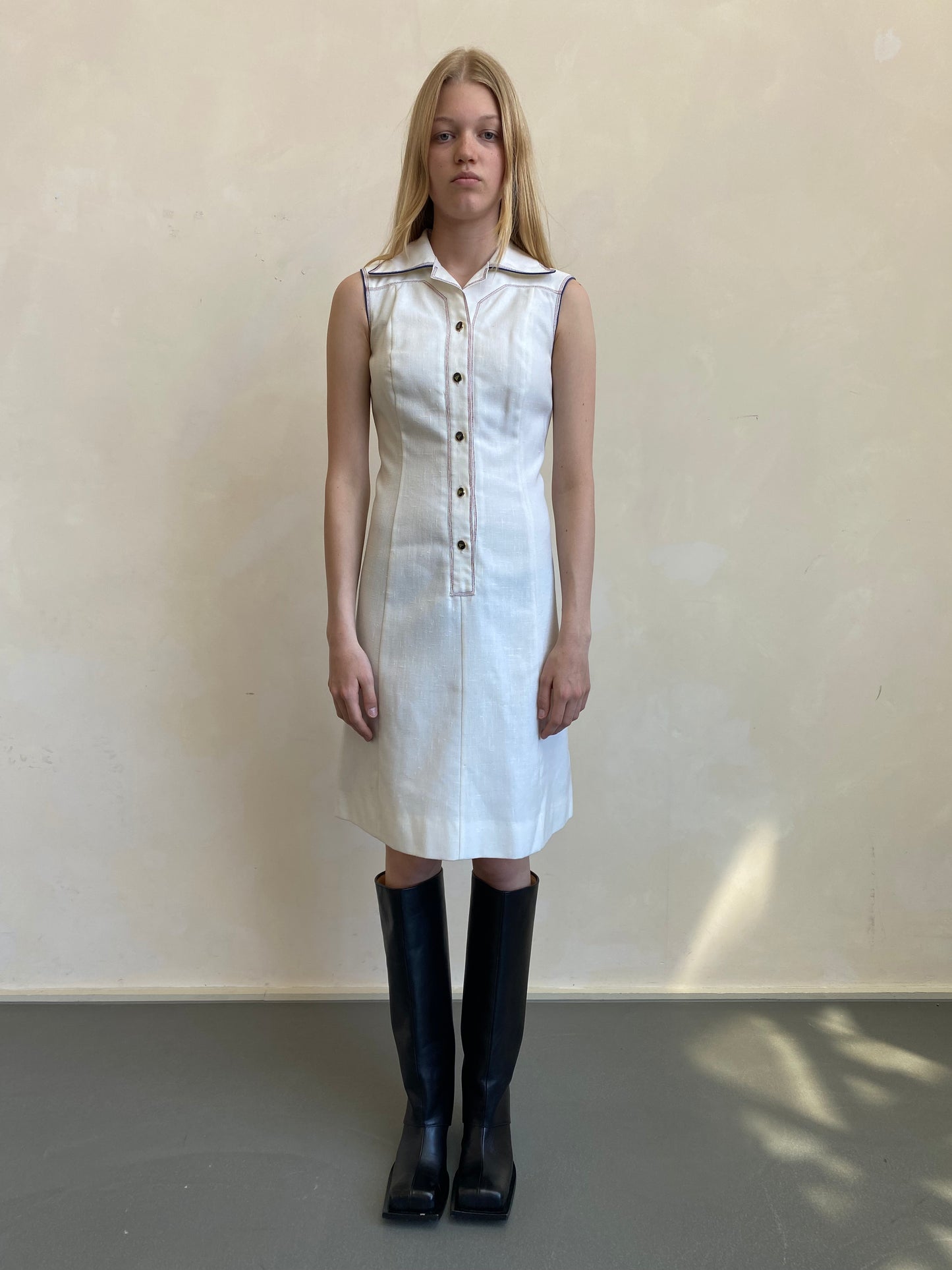70's White Dress