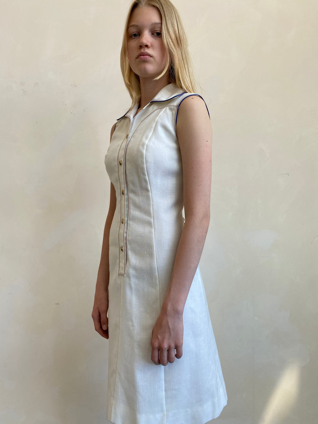 70's White Dress