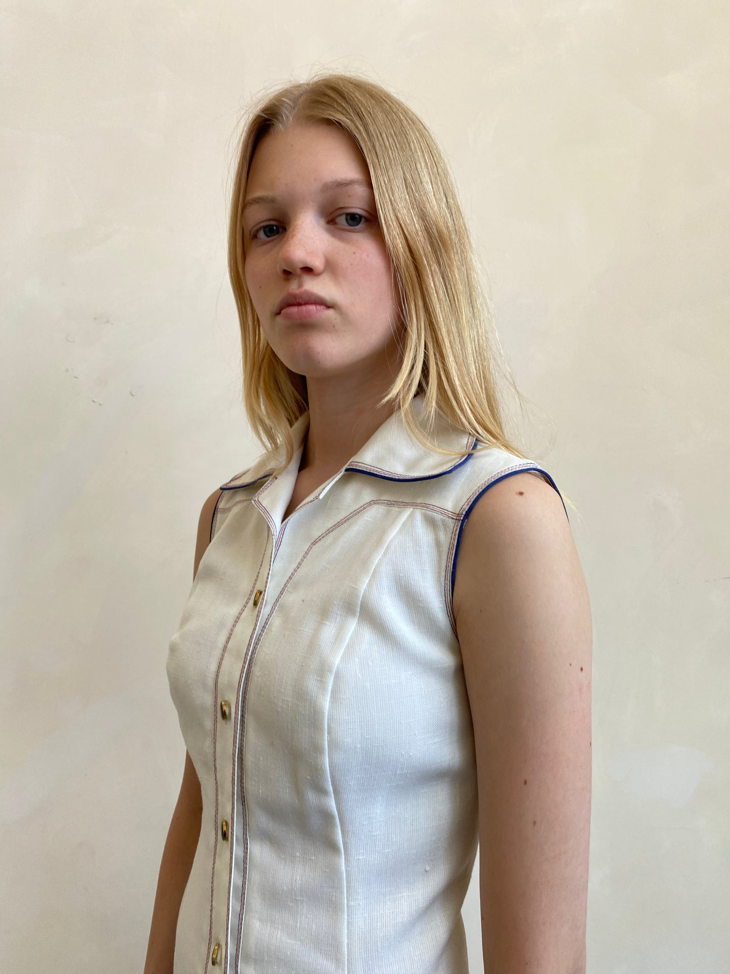 70's White Dress