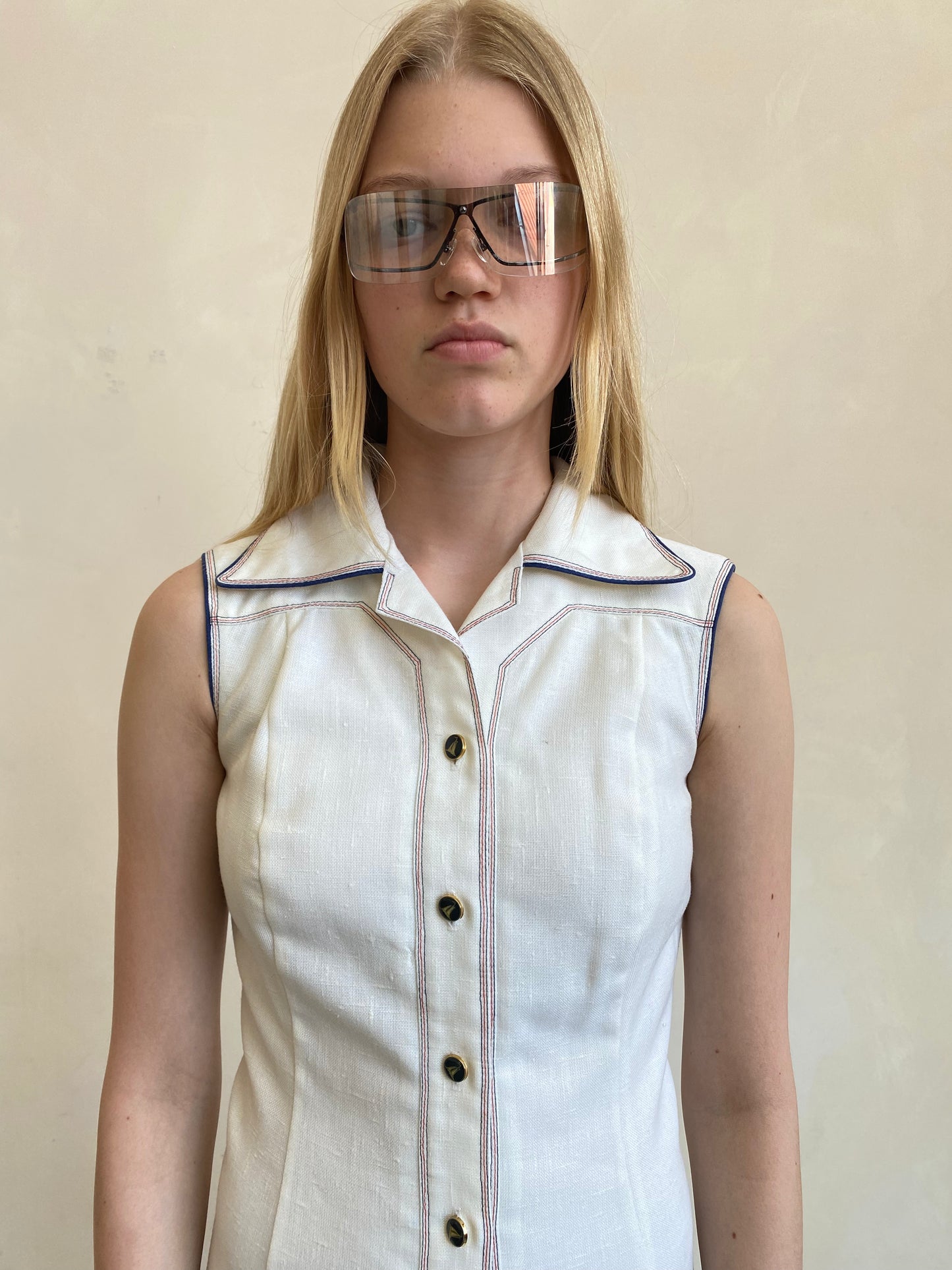 70's White Dress