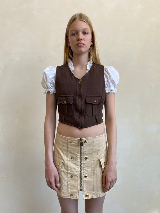 Marni zip skirt