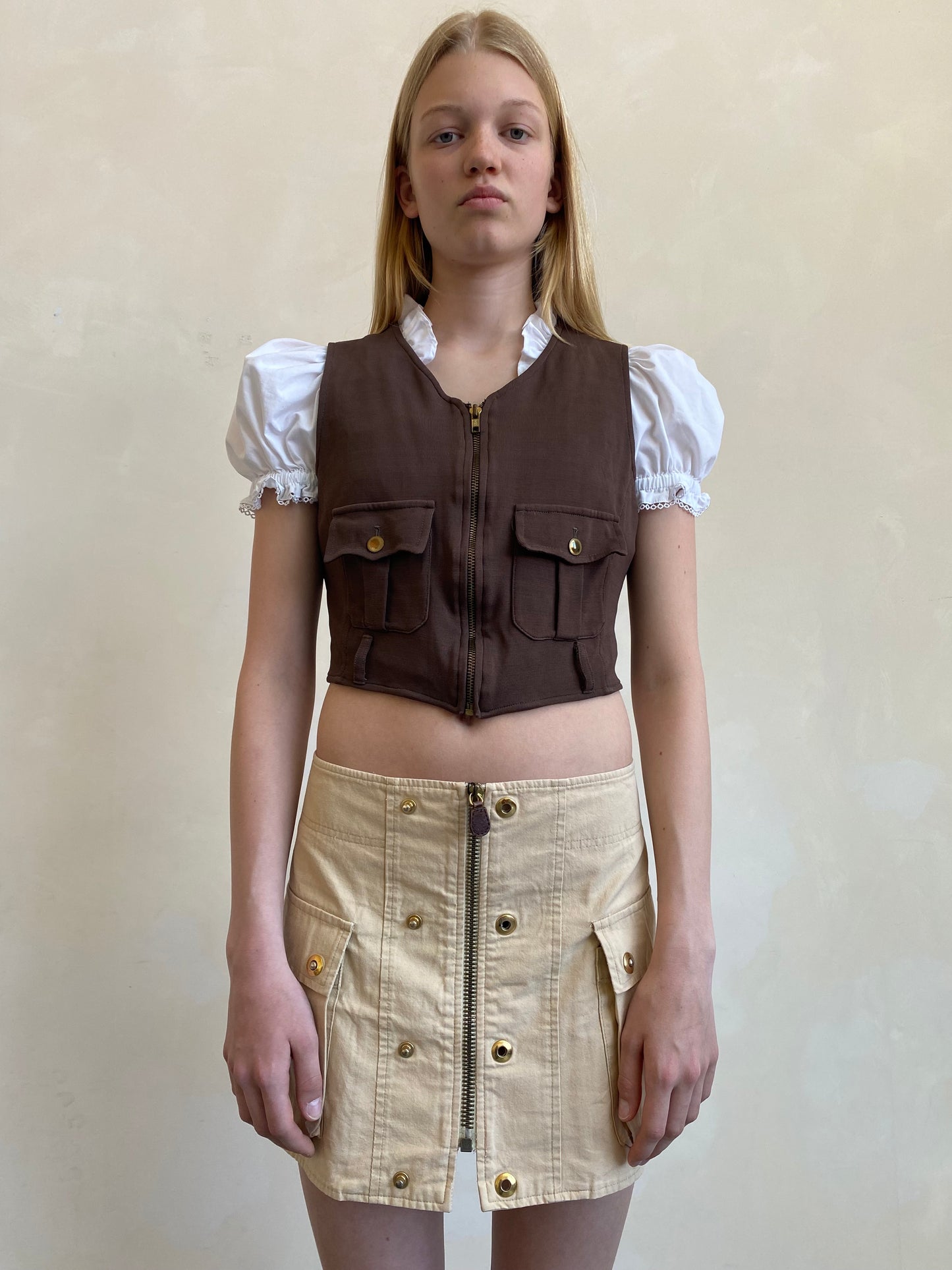 Marni zip skirt