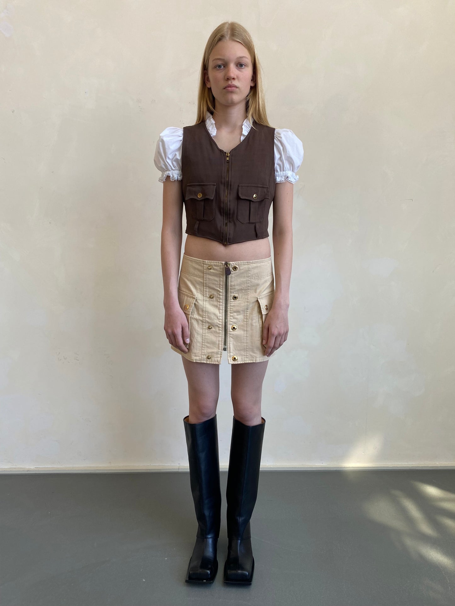Marni zip skirt