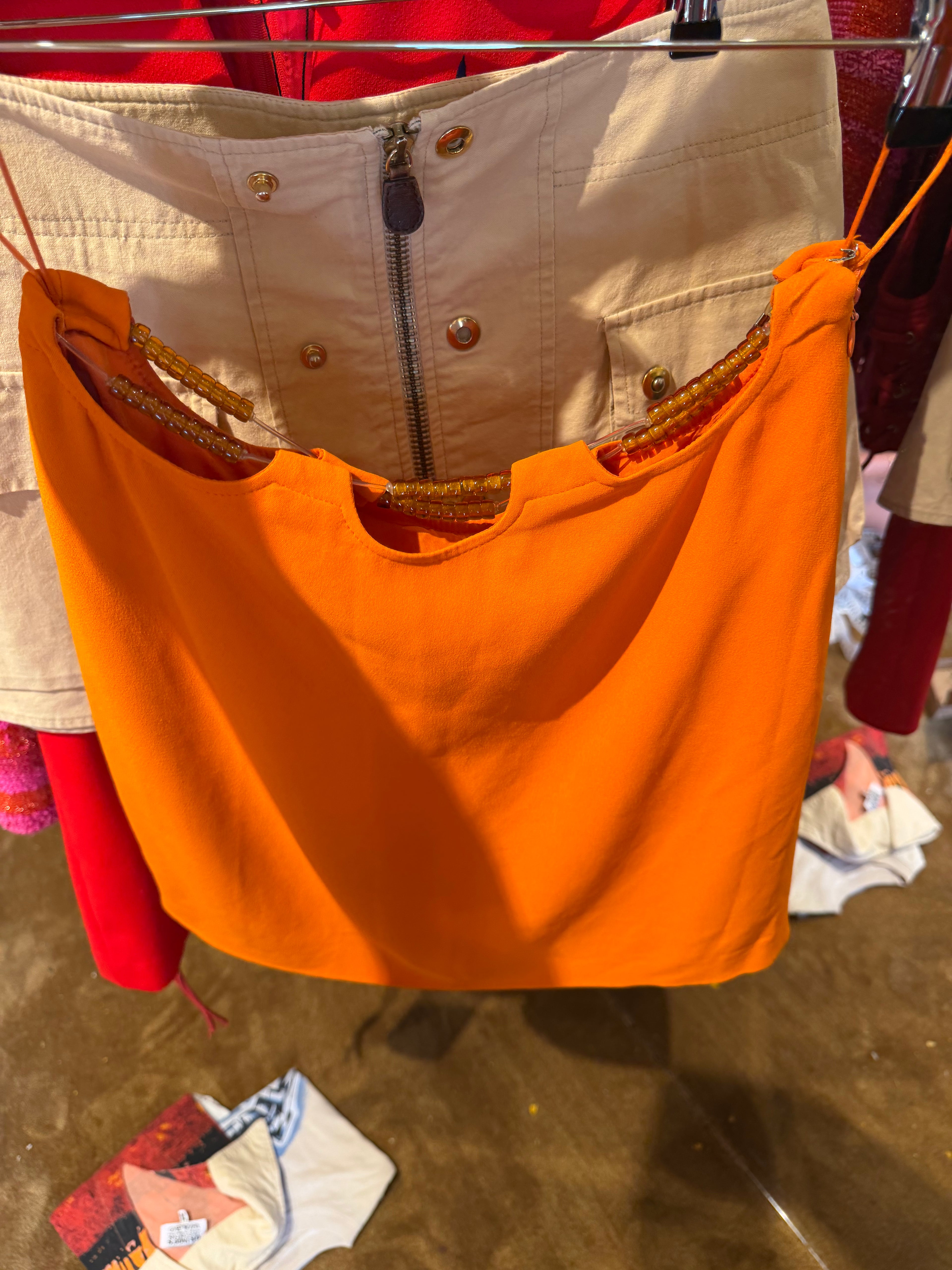 Moschino Orange skirt