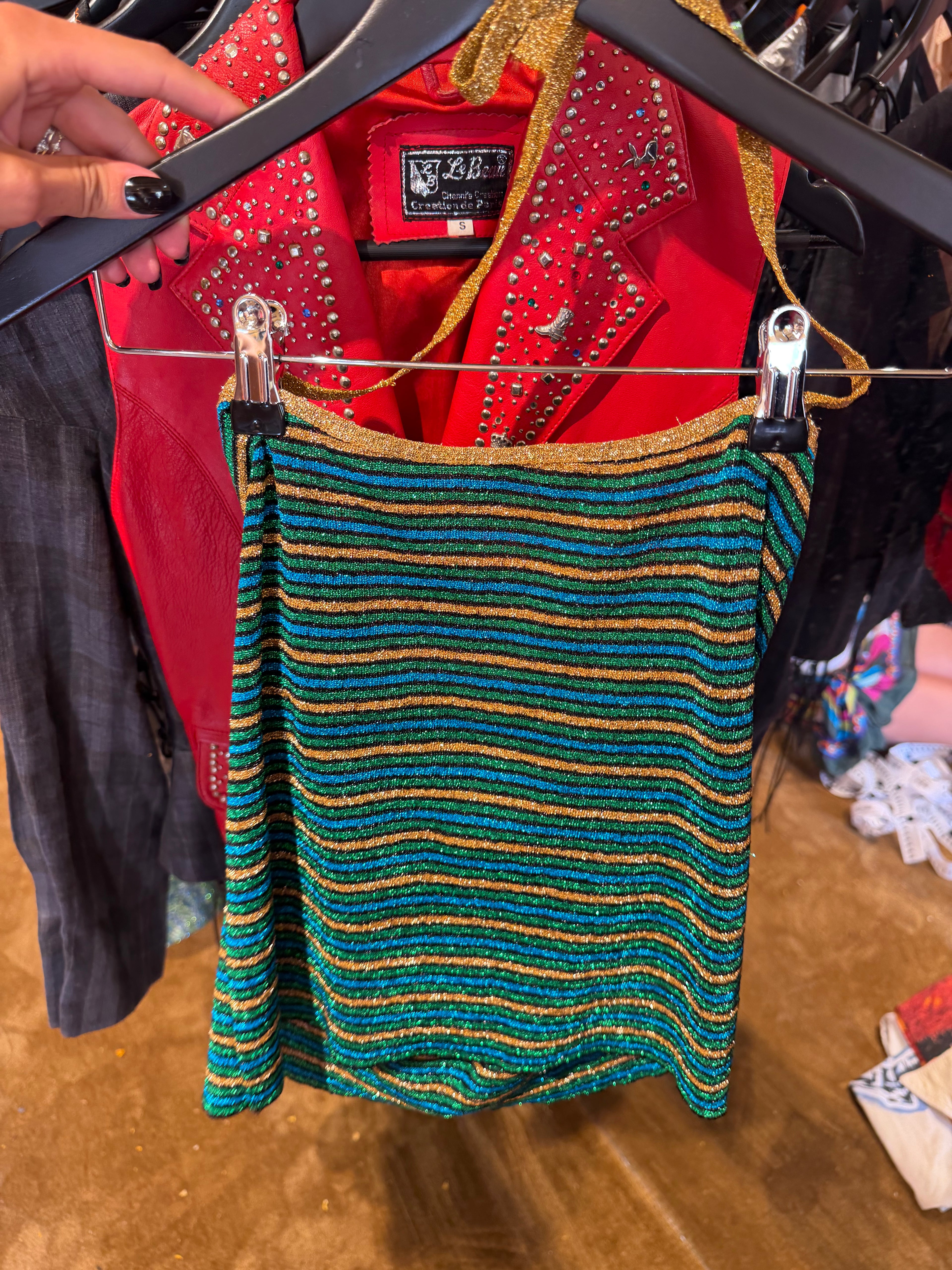 Metallic stripe Camisole Top