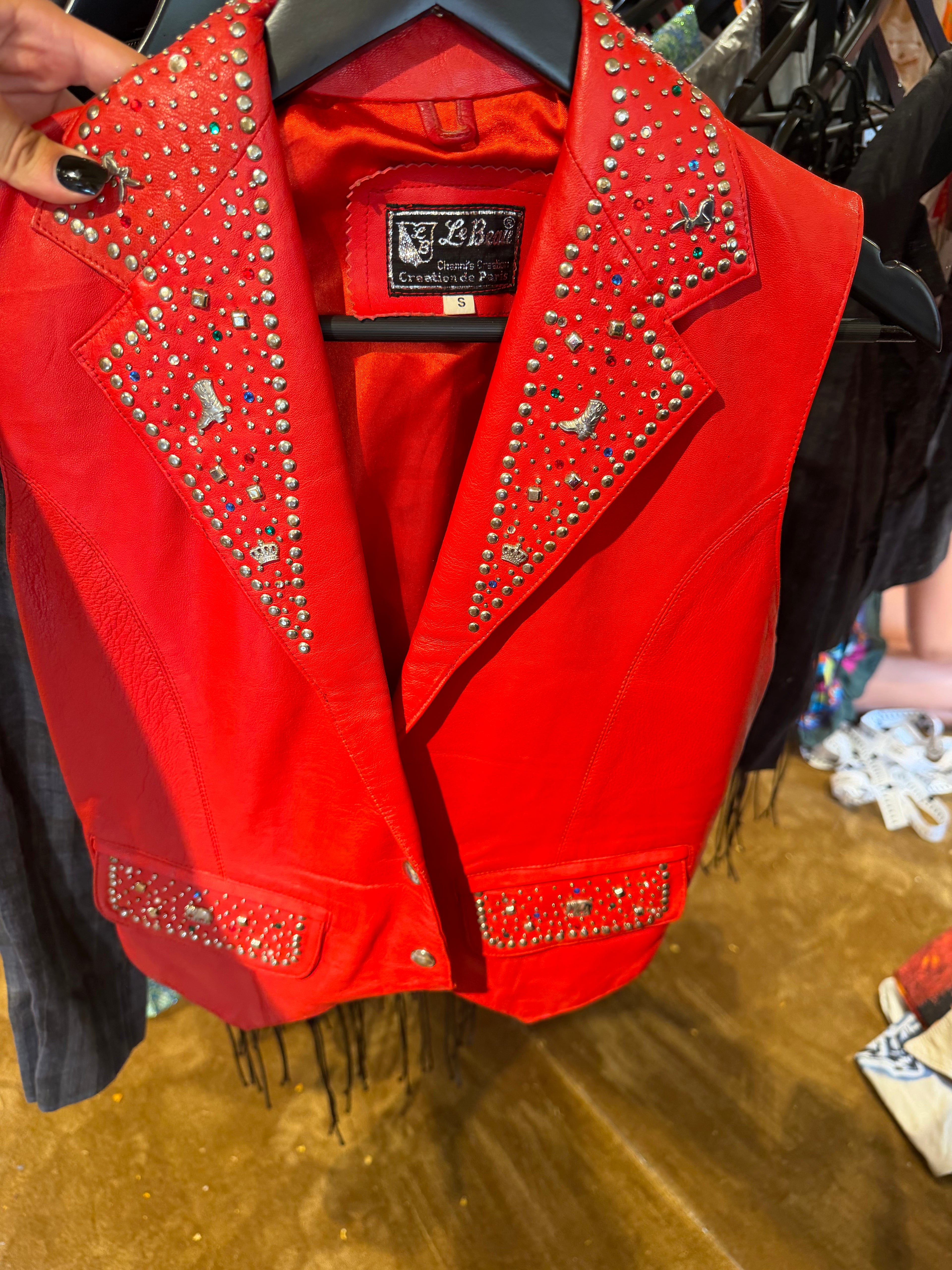 Le Beau Leather vest