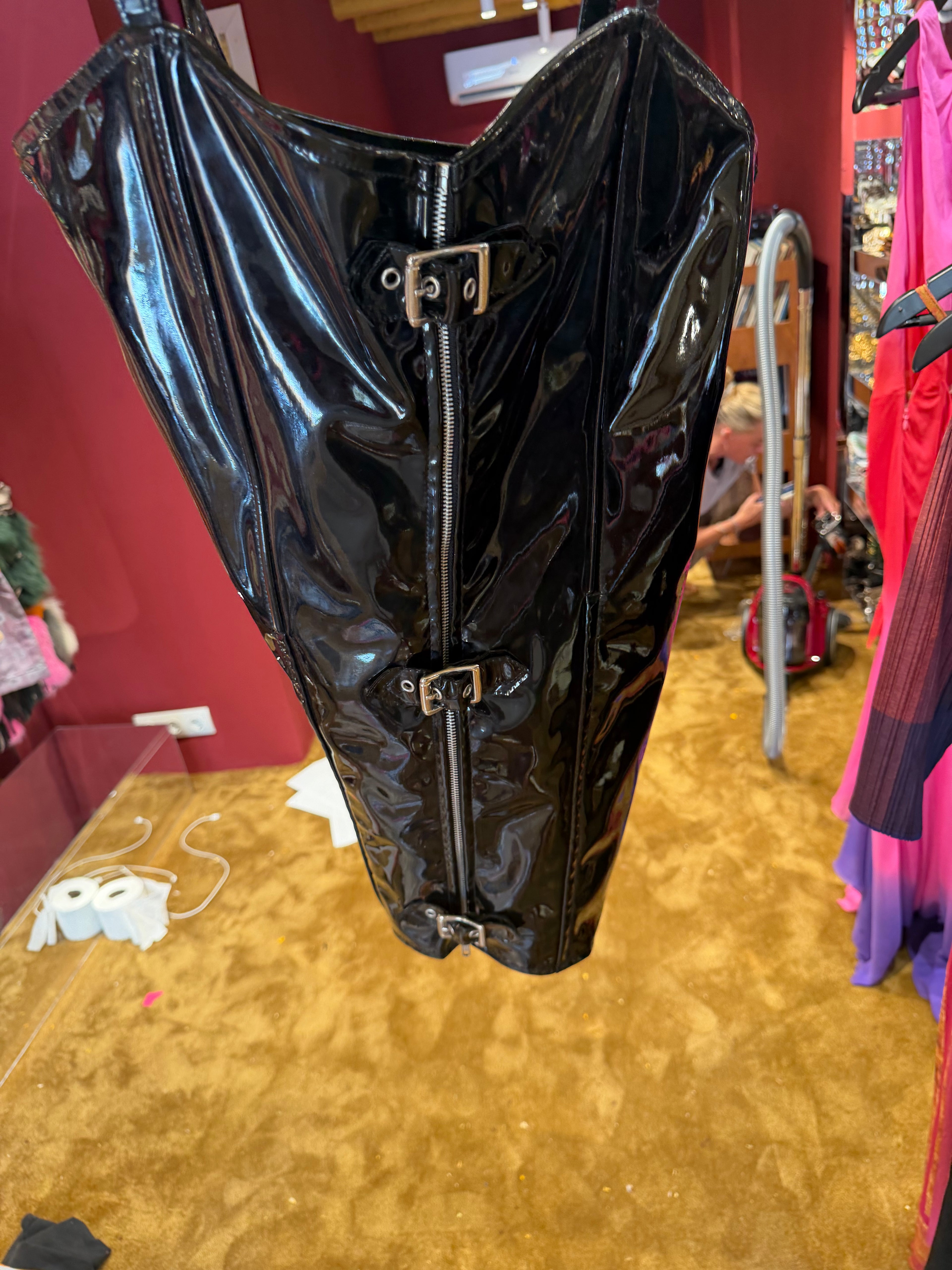 Leather Buckle Dress