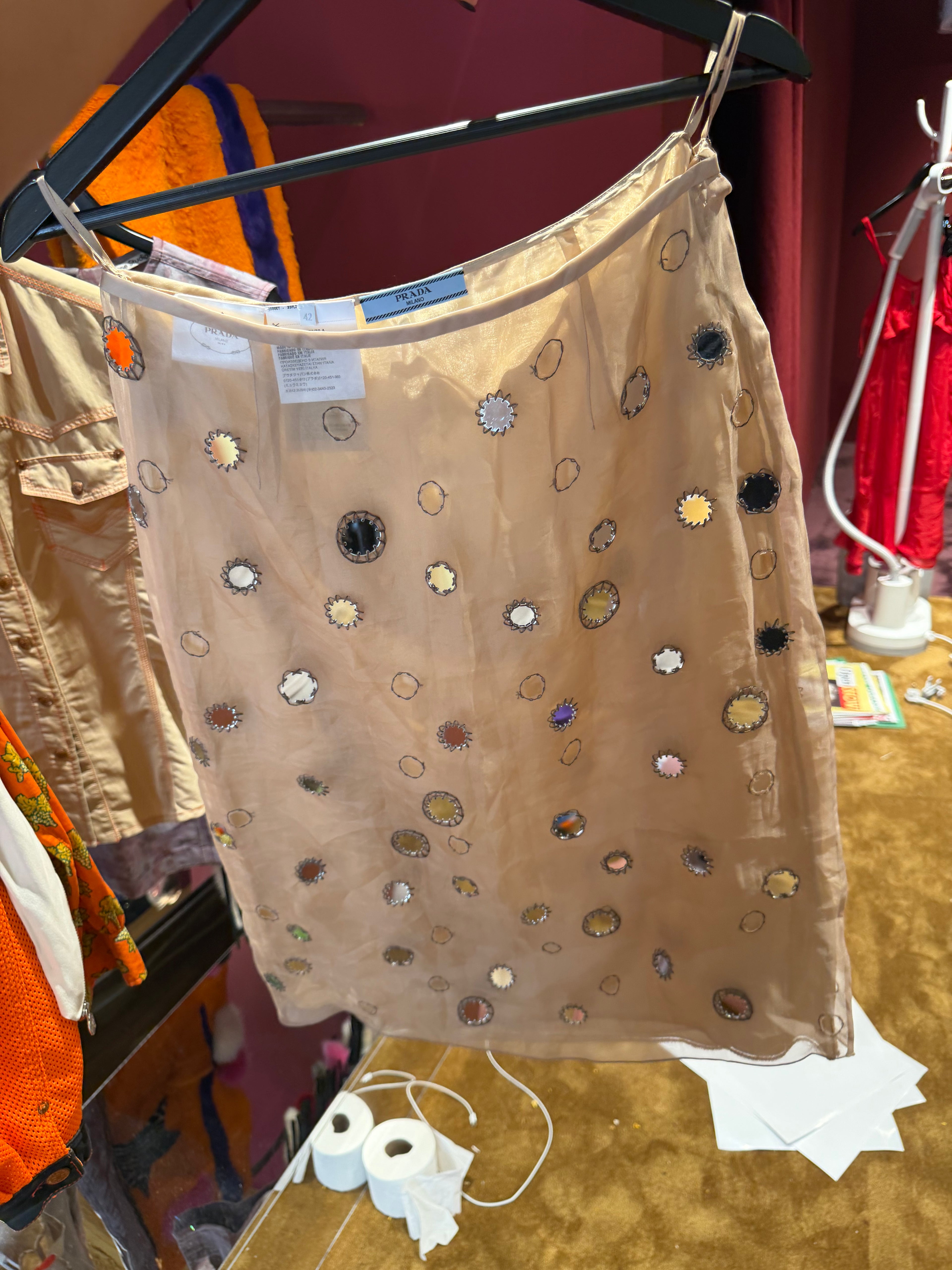 Prada Mirror Skirt
