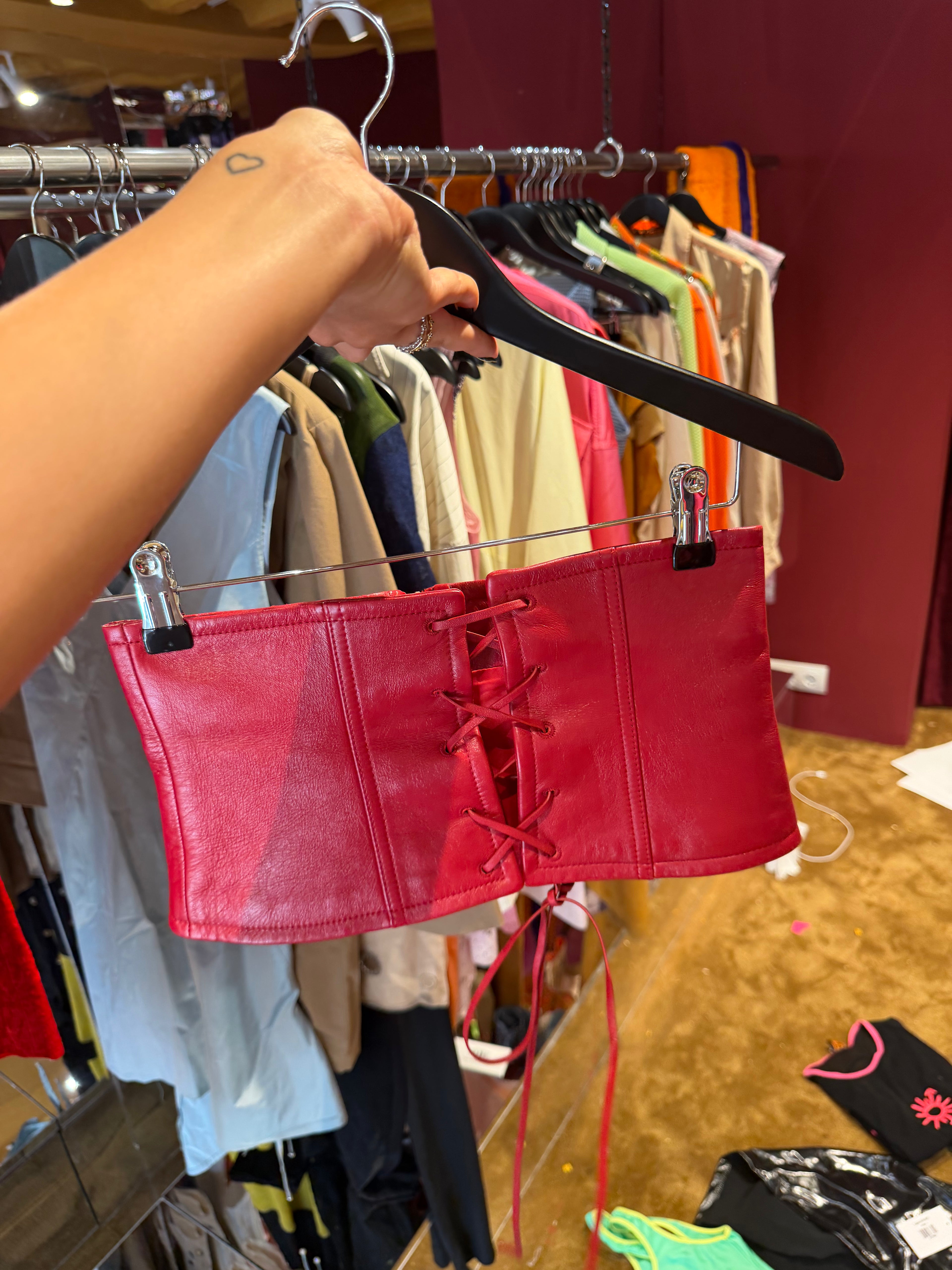 MiuMiu Leather Corset