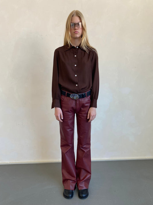 Burgundy Blouse