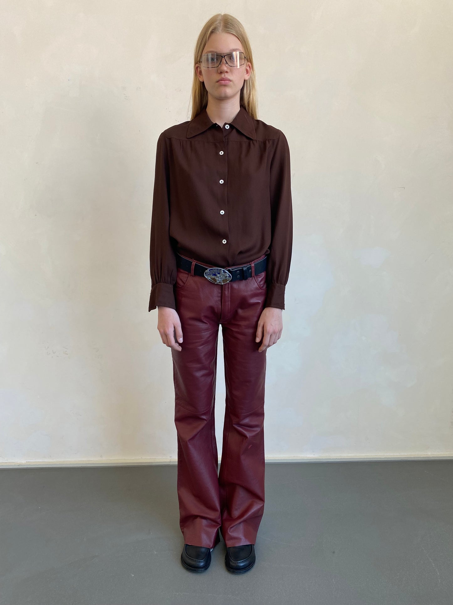 Red Leather Pants