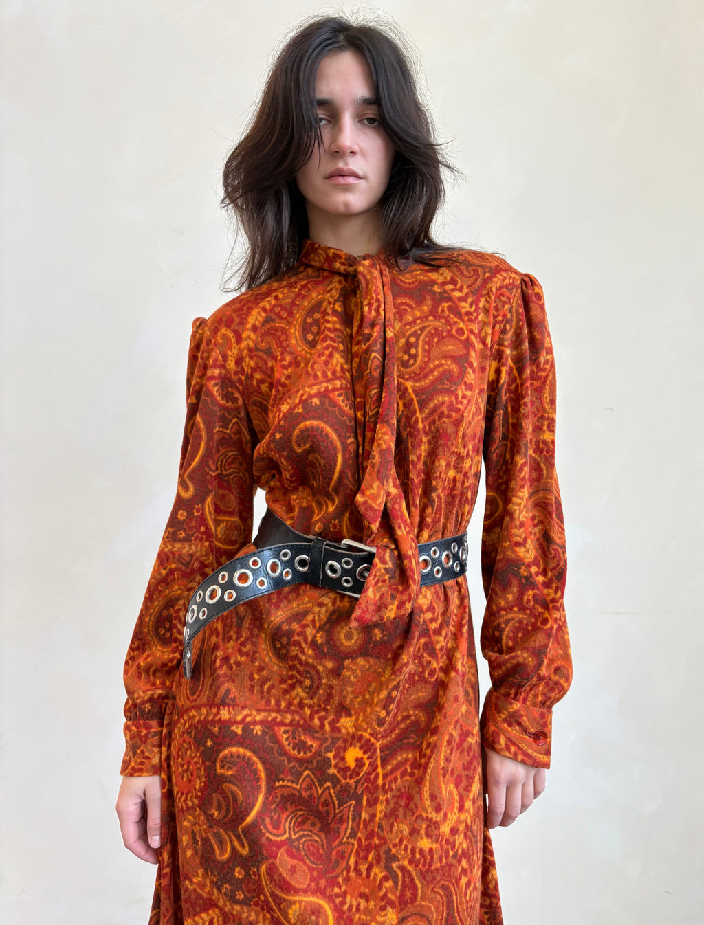 Velvet paisley dress