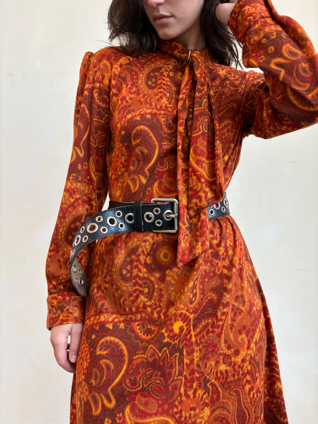 Velvet paisley dress