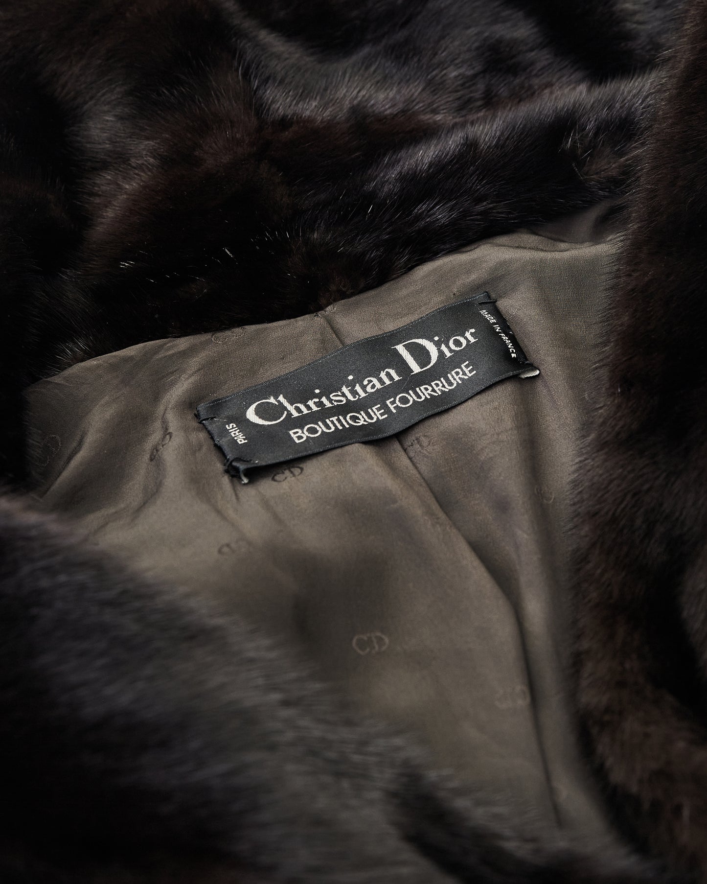 Dior fur coat