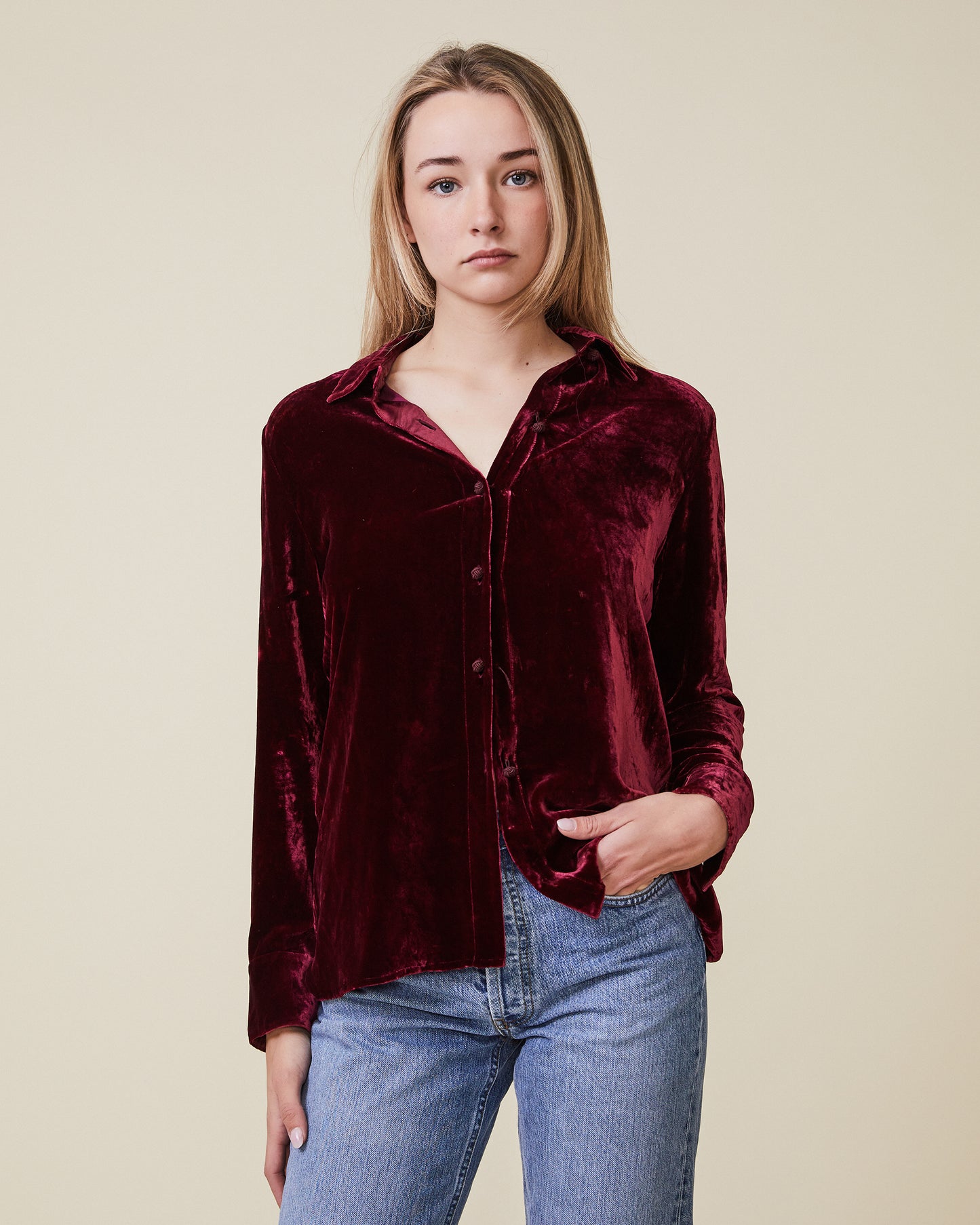 Velvet blouse