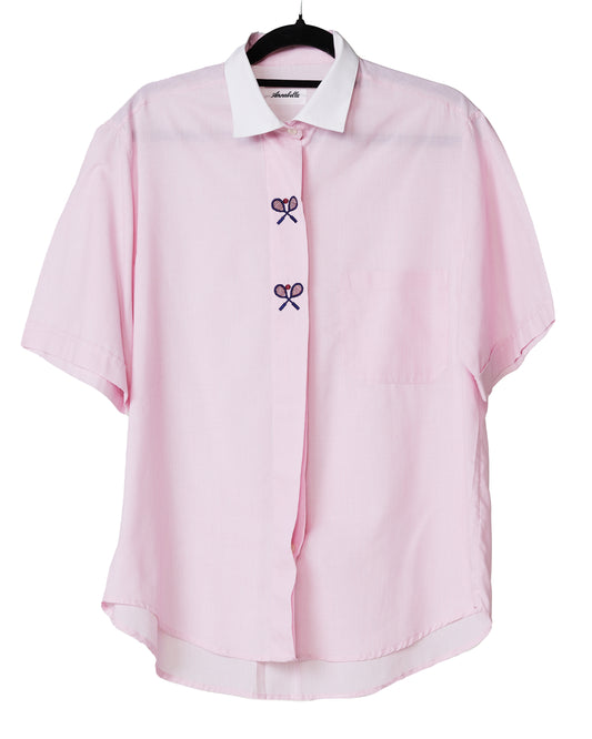 Tennis embroidered blouse