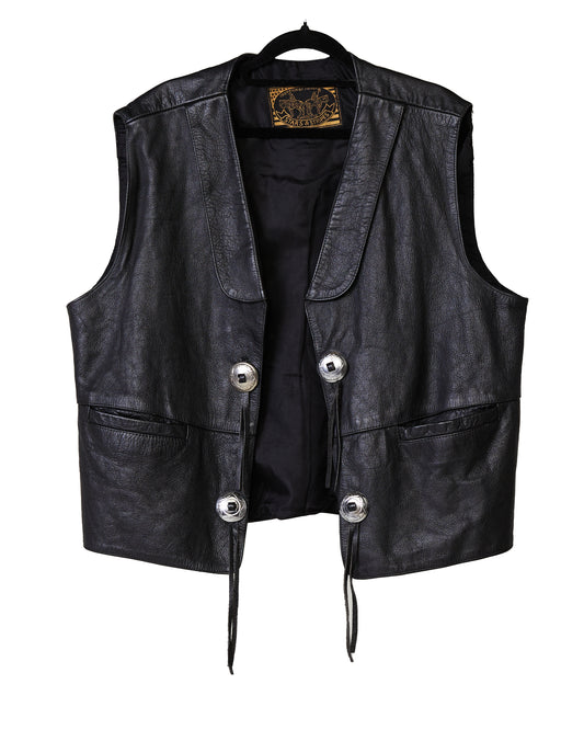 Leather vest