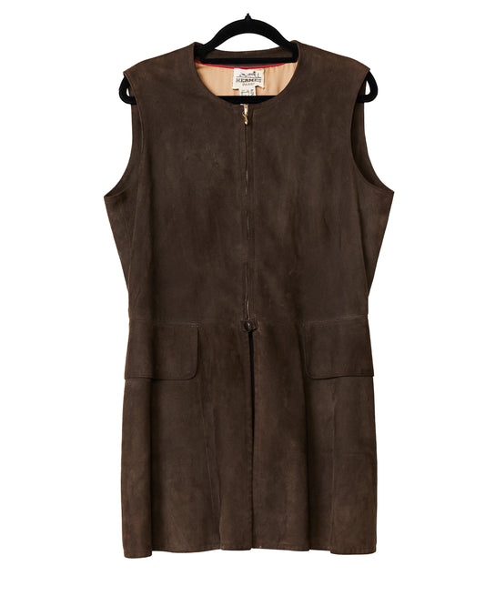 Hermes lambskin vest