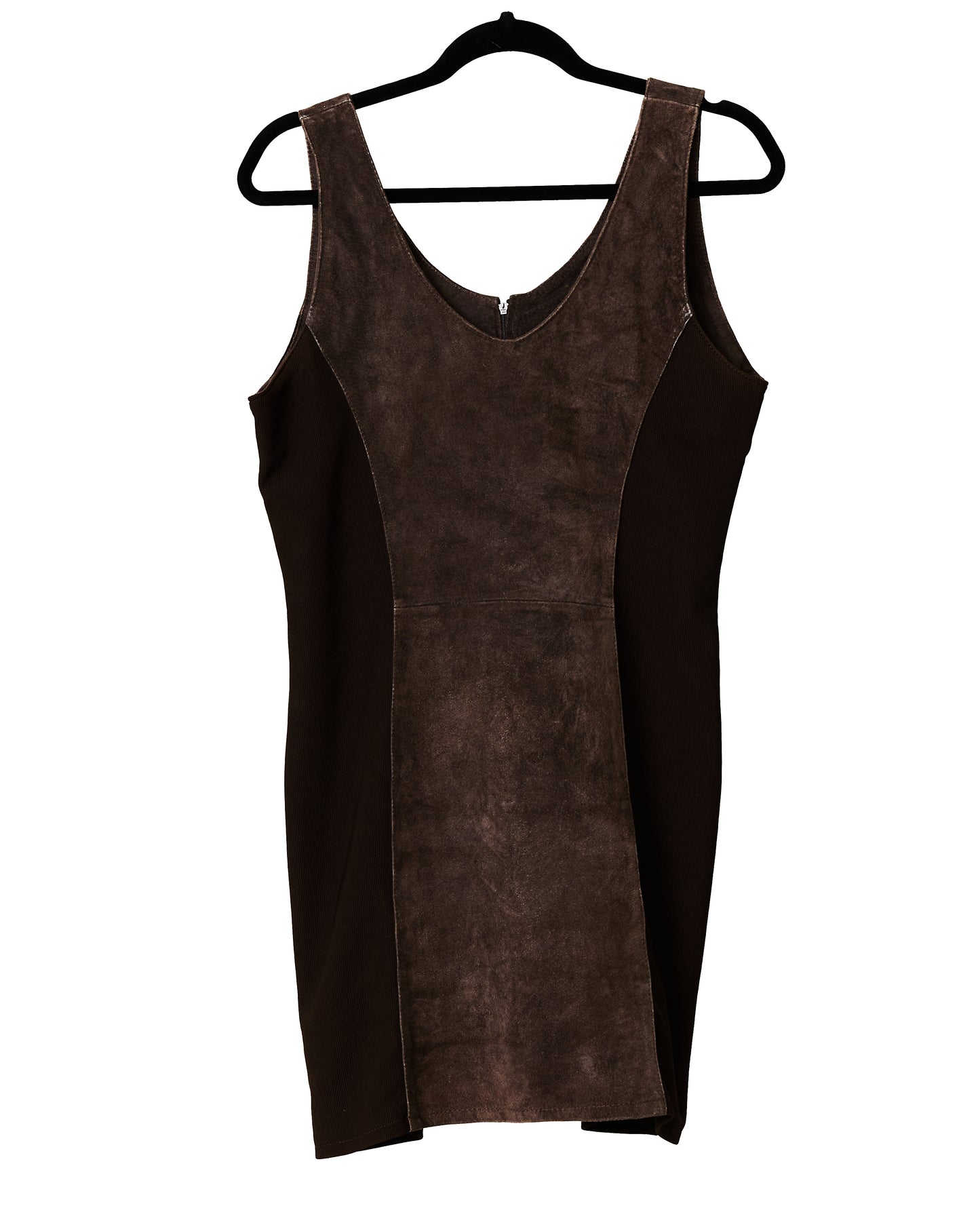 Brown shift dress