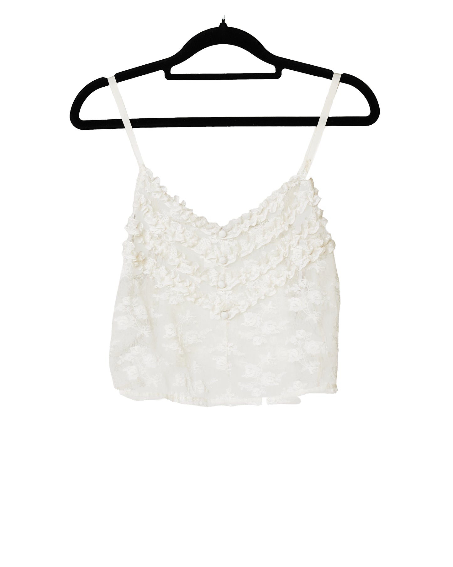 Lace cropped camisole