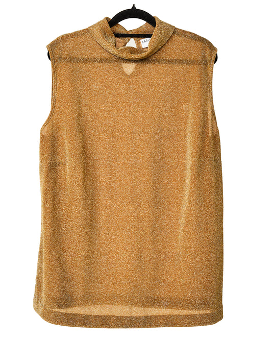 Gold lurex top